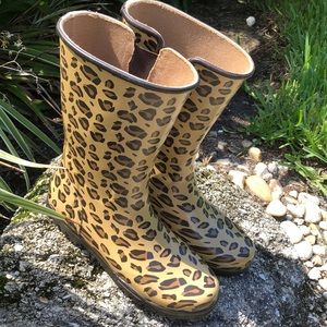 Leopard Rain Boots